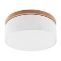 Brilagi - LED Griestu lampa BELLADONNA 2xE27/15W/230V d. 40 cm balta/ozolkoks