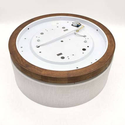 Brilagi - LED Griestu lampa BELLADONNA 2xE27/15W/230V d. 40 cm balta/ozols ķirsis