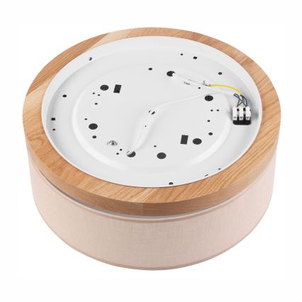 Brilagi - LED Griestu lampa BELLADONNA 2xE27/15W/230V d. 40 cm bēša/ozolkoks