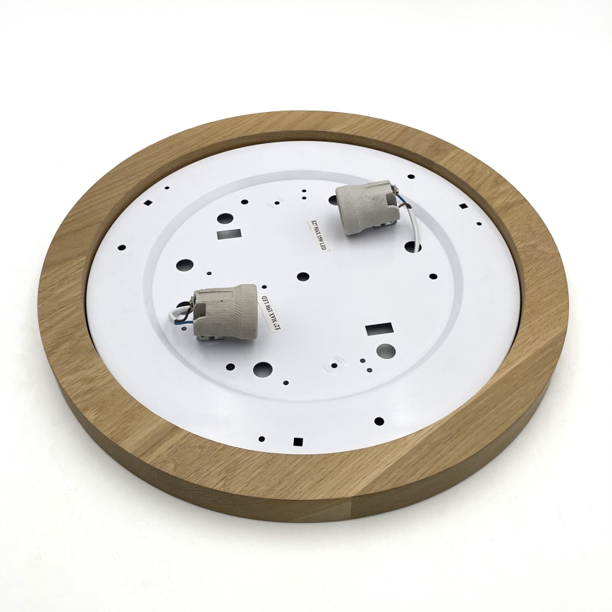 Brilagi - LED Griestu lampa BELLADONNA 2xE27/15W/230V d. 40 cm krēmkrāsa/ozols