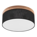 Brilagi - LED Griestu lampa BELLADONNA 2xE27/15W/230V d. 40 cm melna/ozolkoks
