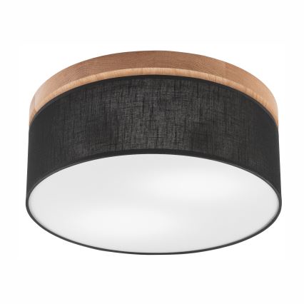 Brilagi - LED Griestu lampa BELLADONNA 2xE27/15W/230V d. 40 cm melna/ozolkoks