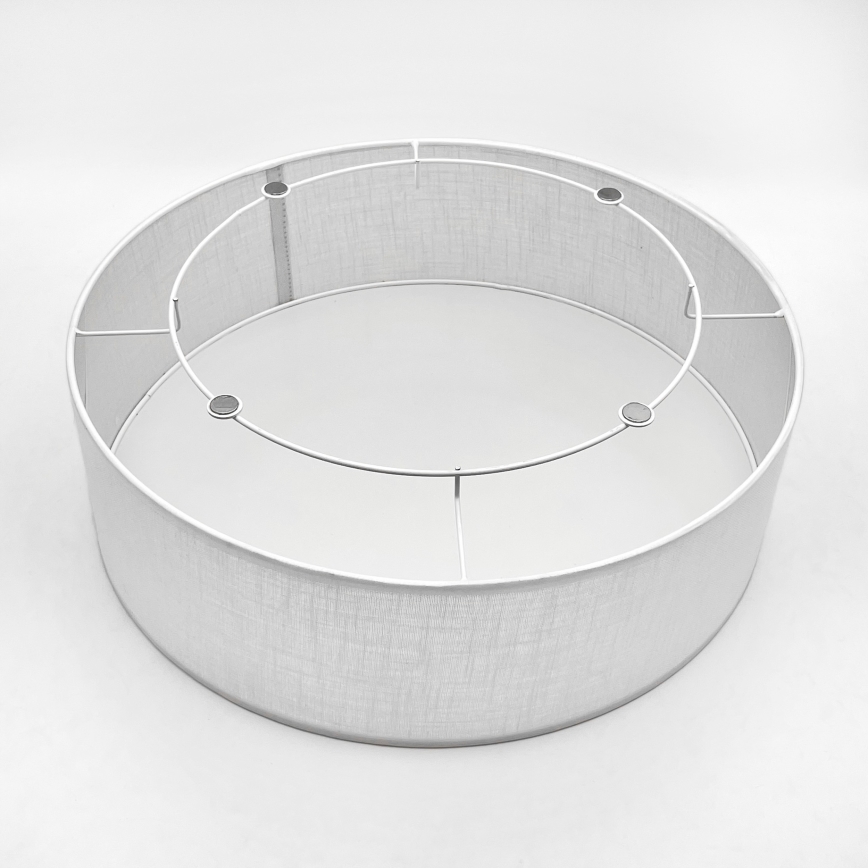 Brilagi - LED griestu lampa BELLADONNA 2xE27/15W/230V diametrs 40 cm balta/riekstkoka ozols