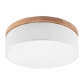 Brilagi - LED Griestu lampa BELLADONNA 3xE27/15W/230V d. 50 cm balta/ozolkoks