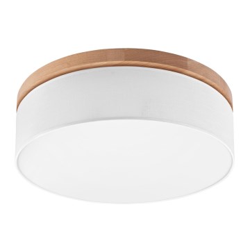 Brilagi - LED Griestu lampa BELLADONNA 3xE27/15W/230V d. 50 cm balta/ozolkoks