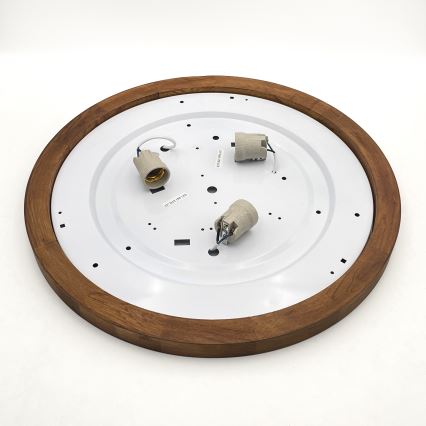 Brilagi - LED Griestu lampa BELLADONNA 3xE27/15W/230V d. 50 cm balta/ozols ķirsis