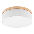 Brilagi - LED Griestu lampa BELLADONNA 3xE27/15W/230V d. 50 cm balta/priede
