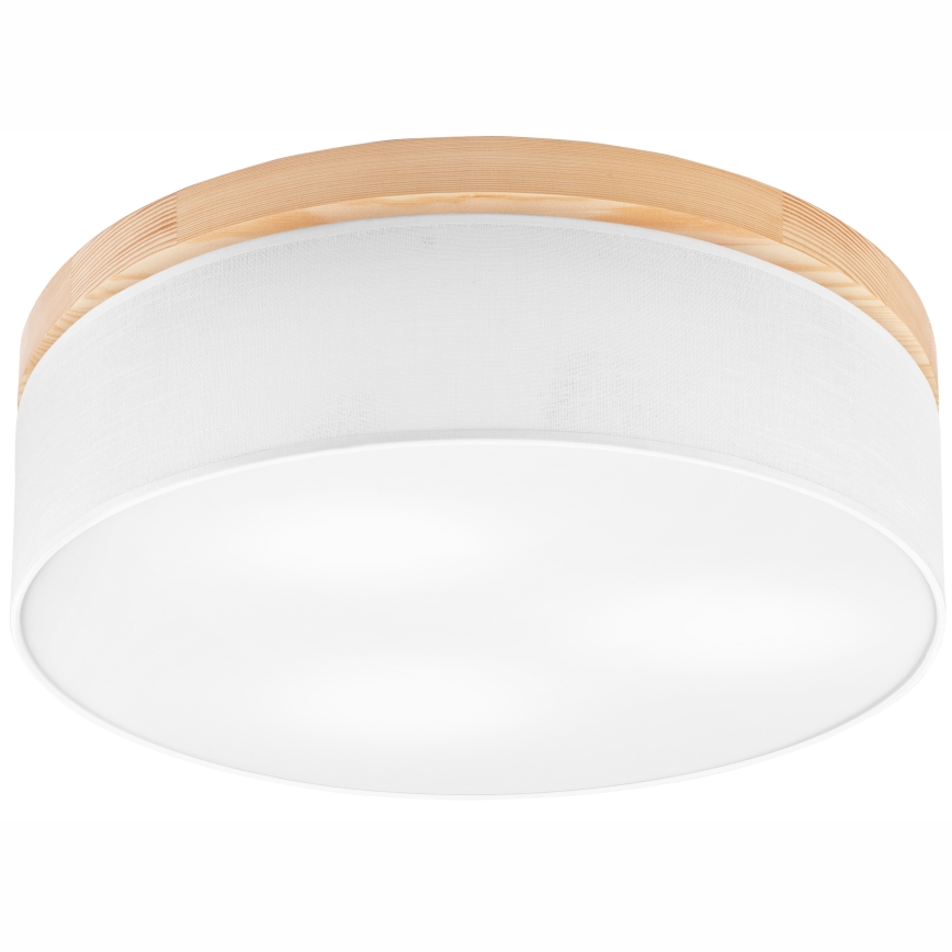 Brilagi - LED Griestu lampa BELLADONNA 3xE27/15W/230V d. 50 cm balta/priede