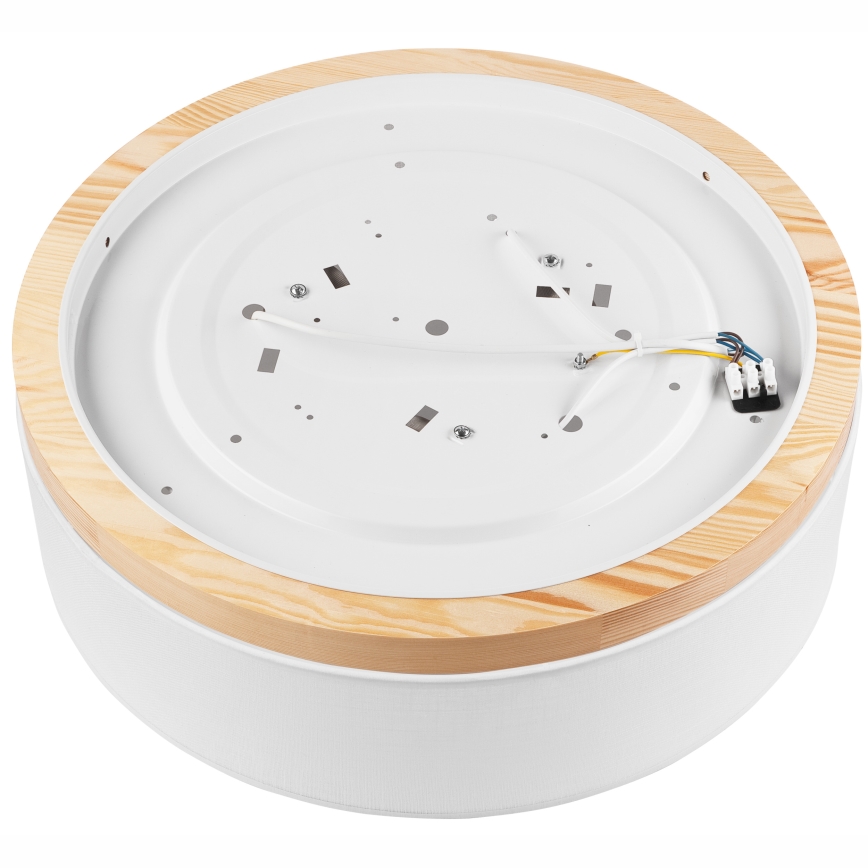 Brilagi - LED Griestu lampa BELLADONNA 3xE27/15W/230V d. 50 cm balta/priede