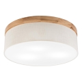 Brilagi - LED Griestu lampa BELLADONNA 3xE27/15W/230V d. 50 cm krēmkrāsa/ozols