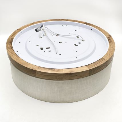 Brilagi - LED Griestu lampa BELLADONNA 3xE27/15W/230V d. 50 cm krēmkrāsa/ozols