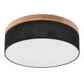 Brilagi - LED Griestu lampa BELLADONNA 3xE27/15W/230V d. 50 cm melna/ozolkoks
