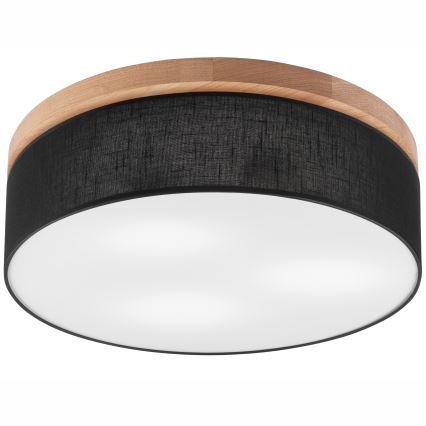Brilagi - LED Griestu lampa BELLADONNA 3xE27/15W/230V d. 50 cm melna/ozolkoks