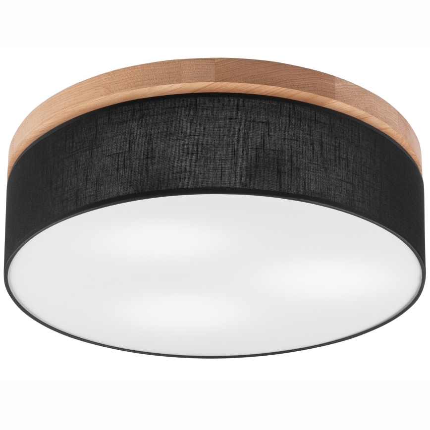 Brilagi - LED Griestu lampa BELLADONNA 3xE27/15W/230V d. 50 cm melna/ozolkoks