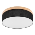 Brilagi - LED Griestu lampa BELLADONNA 3xE27/15W/230V d. 50 cm melna/priede