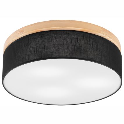 Brilagi - LED Griestu lampa BELLADONNA 3xE27/15W/230V d. 50 cm melna/priede