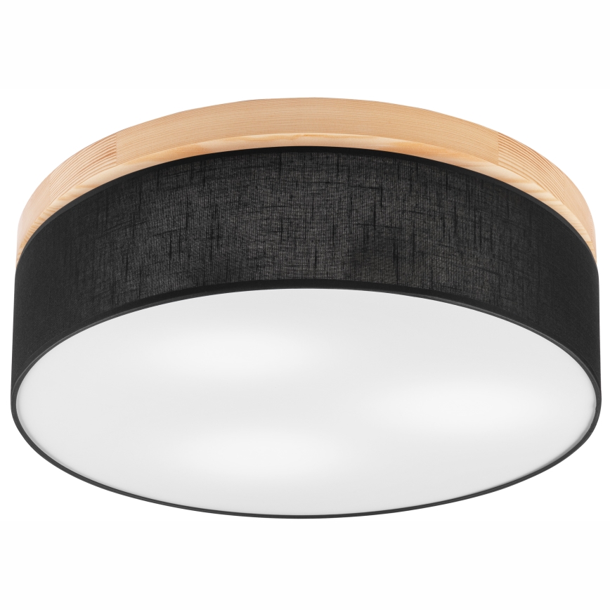 Brilagi - LED Griestu lampa BELLADONNA 3xE27/15W/230V d. 50 cm melna/priede