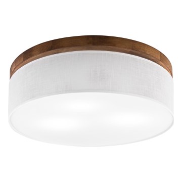 BRILAGI - LED griestu lampa BELLADONNA 3xE27/15W/230V Ø 50 cm balta/ozols-ķirsis