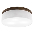 BRILAGI - LED griestu lampa BELLADONNA 3xE27/15W/230V Ø 50 cm balta/ozols valrieksts