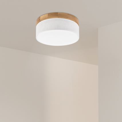 Brilagi - LED Griestu lampa BELLADONNA LED/20W/230V Ø 30 cm balta/eiche
