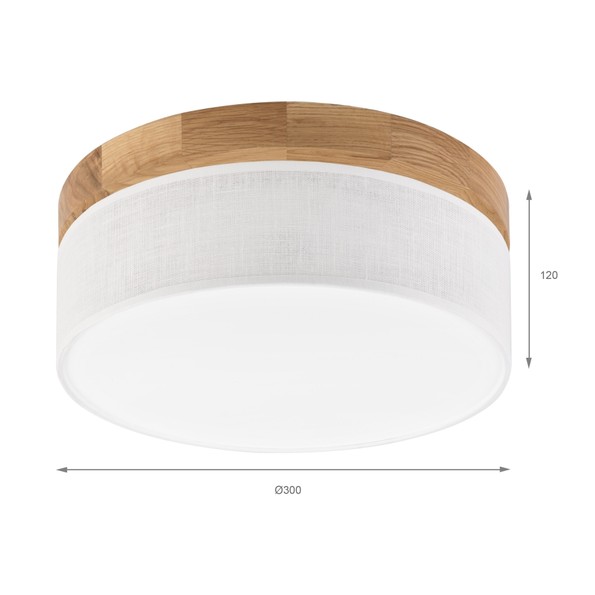Brilagi - LED Griestu lampa BELLADONNA LED/20W/230V Ø 30 cm balta/eiche