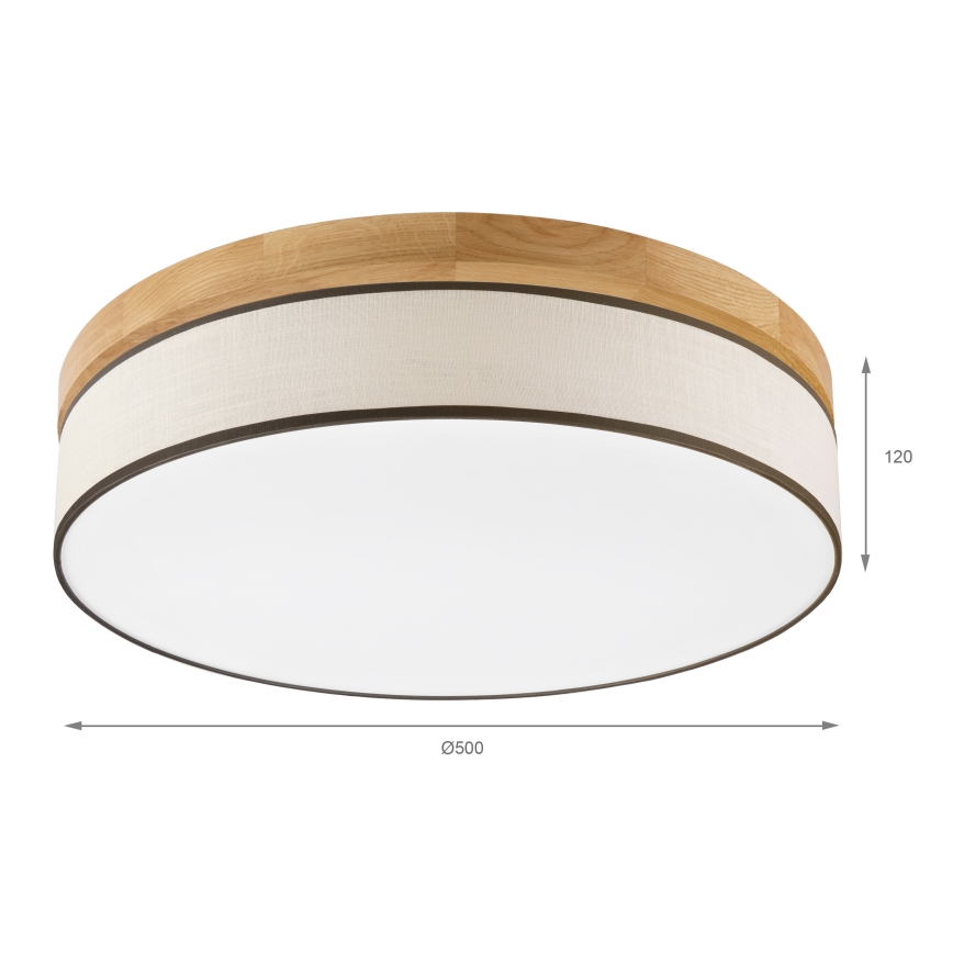 Brilagi - LED Griestu lampa BELLADONNA LED/36W/230V 50 cm krēmīgi balta/ozolkoks