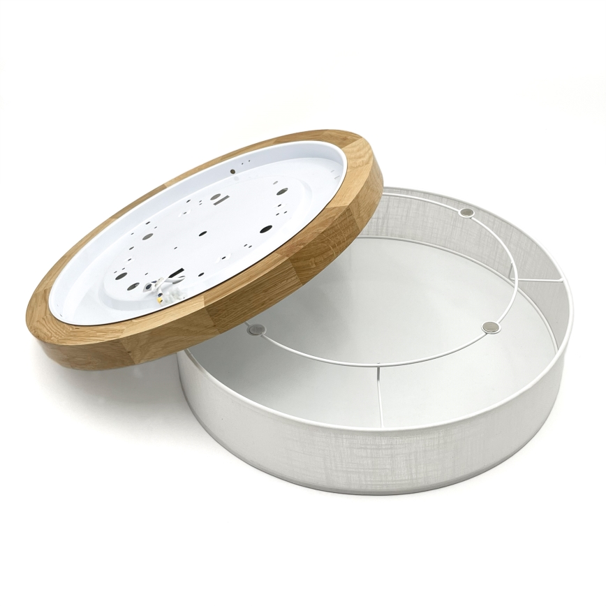 Brilagi - LED Griestu lampa BELLADONNA LED/36W/230V Ø 40 cm balta/ozols