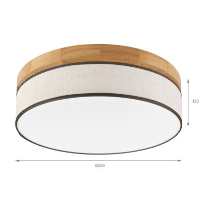 Brilagi - LED Griestu lampa BELLADONNA LED/36W/230V Ø 40 cm krēms/ozols