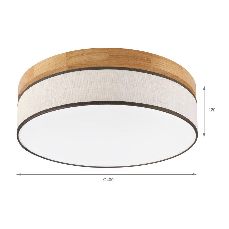Brilagi - LED Griestu lampa BELLADONNA LED/36W/230V Ø 40 cm krēms/ozols