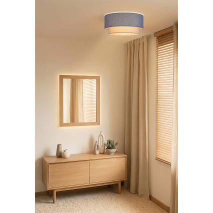 Brilagi - LED griestu lampa BOHO ECO 1xE27/10W/230V Ø 40 cm zila/krēmkrāsaina