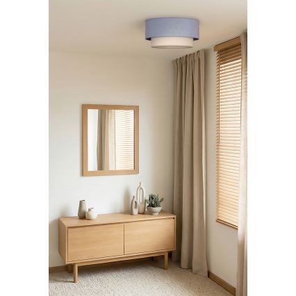Brilagi - LED griestu lampa BOHO ECO 1xE27/10W/230V Ø 40 cm zila/krēmkrāsaina