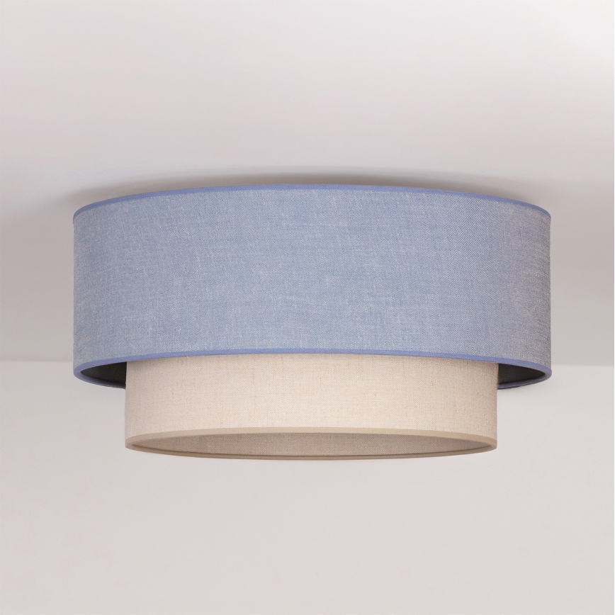 Brilagi - LED griestu lampa BOHO ECO 1xE27/10W/230V Ø 40 cm zila/krēmkrāsaina