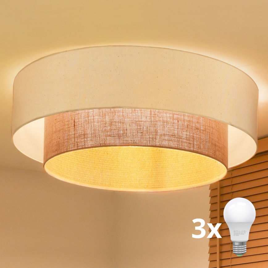 Brilagi - LED griestu lampa BOHO stils 3x E27/15W/230V Ø 80 cm