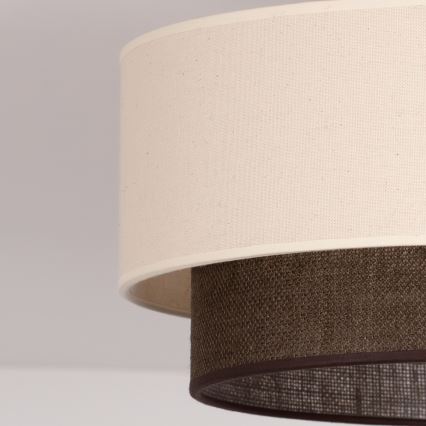 Brilagi - LED griestu lampa BOHO STYLE 1xE27/15W/230V Ø 40 cm krēmkrāsas/brūna