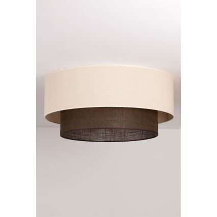 Brilagi - LED griestu lampa BOHO STYLE 3xE27/15W/230V Ø 60 cm krēmkrāsaina/brūna