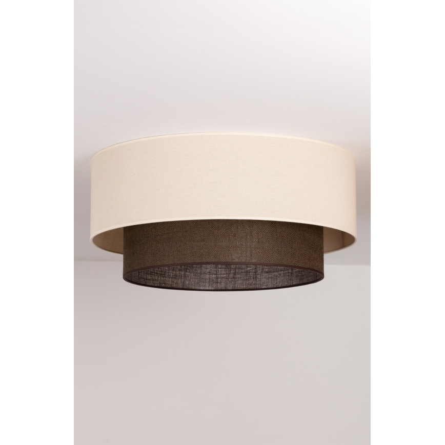 Brilagi - LED griestu lampa BOHO STYLE 3xE27/15W/230V Ø 60 cm krēmkrāsaina/brūna