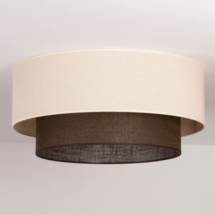 Brilagi - LED griestu lampa BOHO STYLE 3xE27/15W/230V Ø 60 cm krēmkrāsaina/brūna