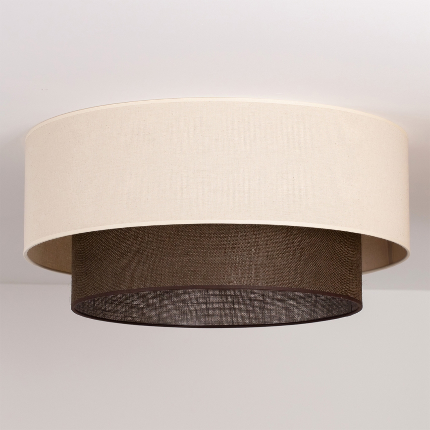 Brilagi - LED griestu lampa BOHO STYLE 3xE27/15W/230V Ø 60 cm krēmkrāsaina/brūna