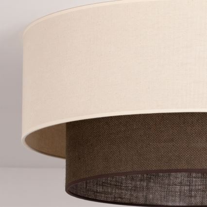 Brilagi - LED griestu lampa BOHO STYLE 3xE27/15W/230V Ø 60 cm krēmkrāsaina/brūna