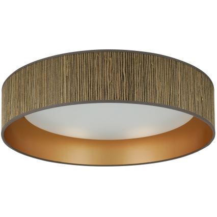 Brilagi - LED Griestu lampa BOSTON ROLLER LED/24W/230V d. 45 cm salmi brūna/zelta