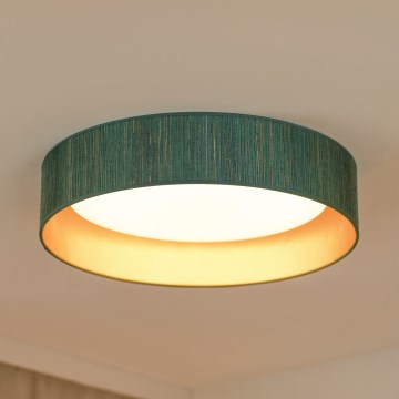 Brilagi - LED Griestu lampa BOSTON ROLLER LED/24W/230V d. 45 cm salmi zaļa/zelta