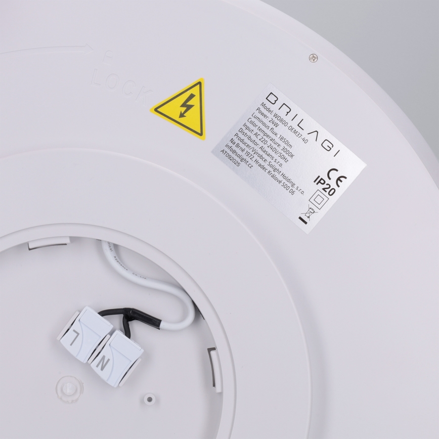 Brilagi - LED griestu lampa CARLOS LED/24W/230V Ø 40 cm balta
