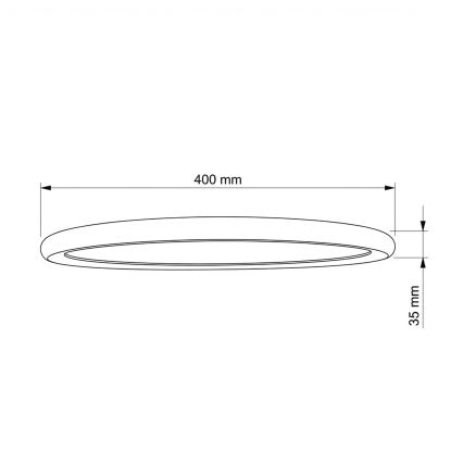 Brilagi - LED griestu lampa CARLOS LED/24W/230V Ø 40 cm balta