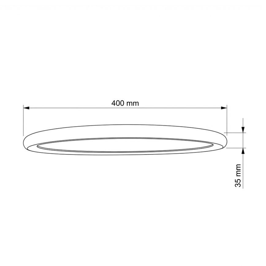 Brilagi - LED griestu lampa CARLOS LED/24W/230V Ø 40 cm balta