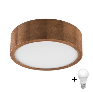 Brilagi - LED Griestu lampa CARVALHO 1xE27/60W/230V ozols ķirsis d. 27 cm