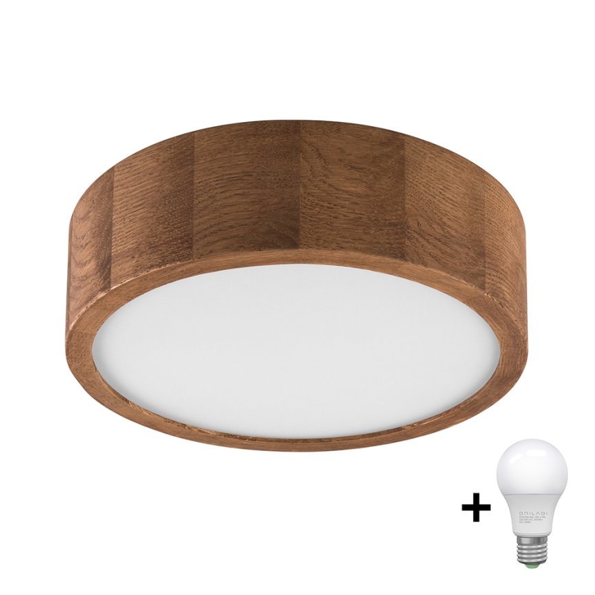 Brilagi - LED Griestu lampa CARVALHO 1xE27/60W/230V ozols ķirsis d. 27 cm