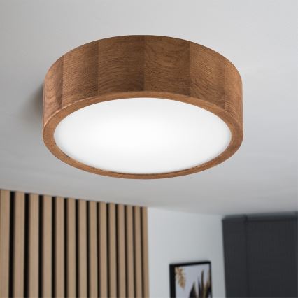 Brilagi - LED Griestu lampa CARVALHO 1xE27/60W/230V ozols ķirsis d. 27 cm