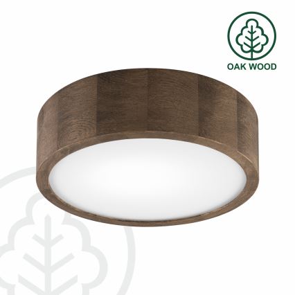 Brilagi - LED Griestu lampa CARVALHO 1xE27/60W/230V ozols riekstkoks d. 27 cm