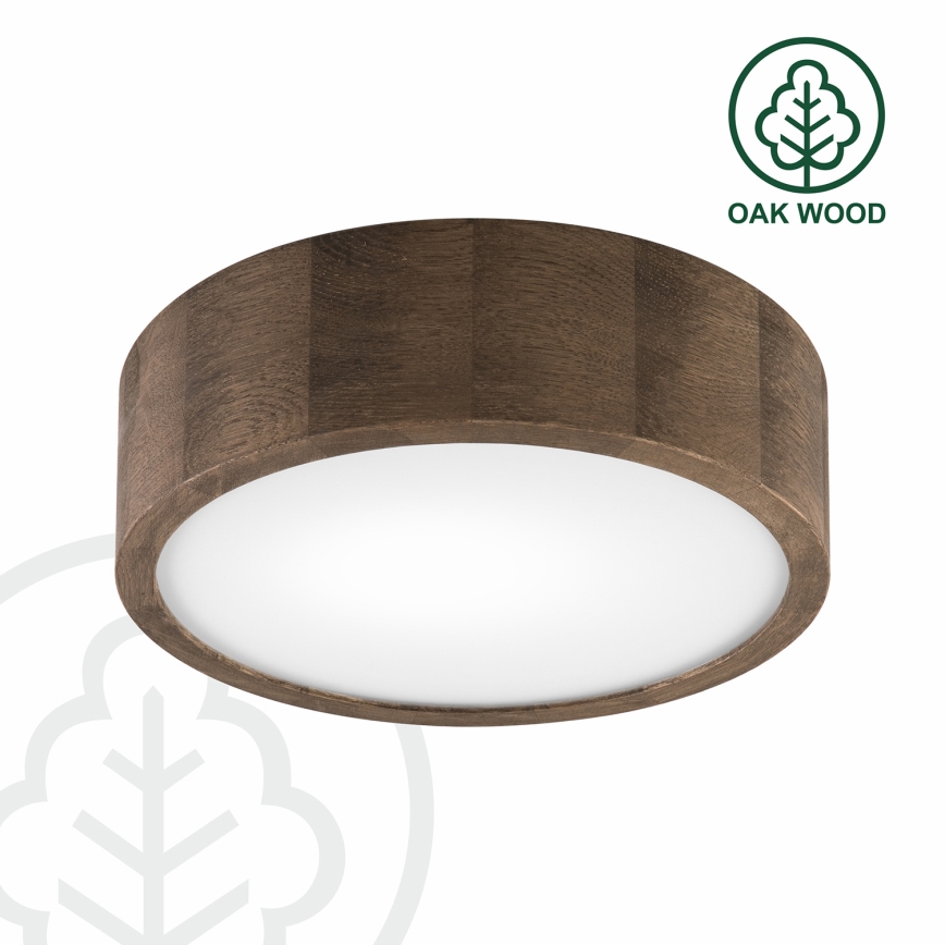 Brilagi - LED Griestu lampa CARVALHO 1xE27/60W/230V ozols riekstkoks d. 27 cm