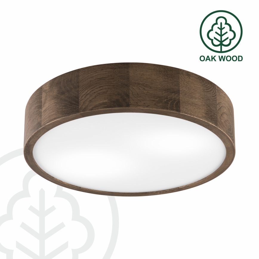 Brilagi - LED Griestu lampa CARVALHO 2xE27/60W/230V ozols riekstkoks d. 37 cm